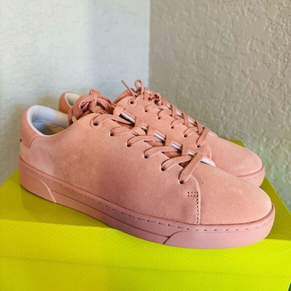 Ted Baker London Aryas Sneaker Leather Tennis‎ Shoe, Size 9.5, Dusty Pink, NWT - Picture 13 of 16